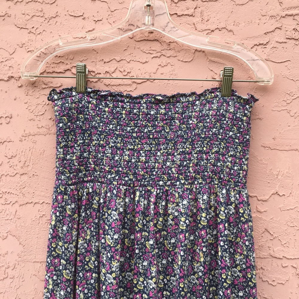 Juicy Couture Floral Strapless Maxi Dress Size Medium